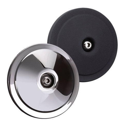 Domed Bobber Air Cleaner Cover in Chorme or Gloss Black with Machined Highlights for all Stealth Applications