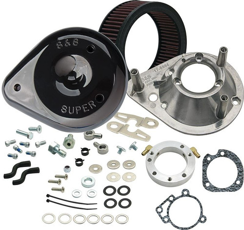 S&S® Teardrop Air Cleaner Kit for 1991-'06 HD® Carbureted XL Sportster® Models - Gloss Black
