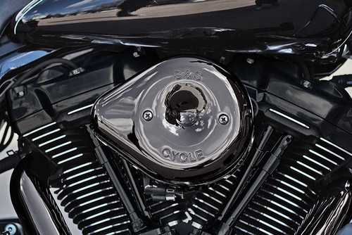 Lava Chrome Stealth Teardrop Air Cleaner Kit for 2017-2023 M8 Models