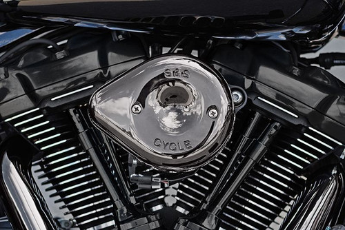 Lava Chrome Stealth Mini Teardrop Air Cleaner Kit for 2017-2023 M8 Models