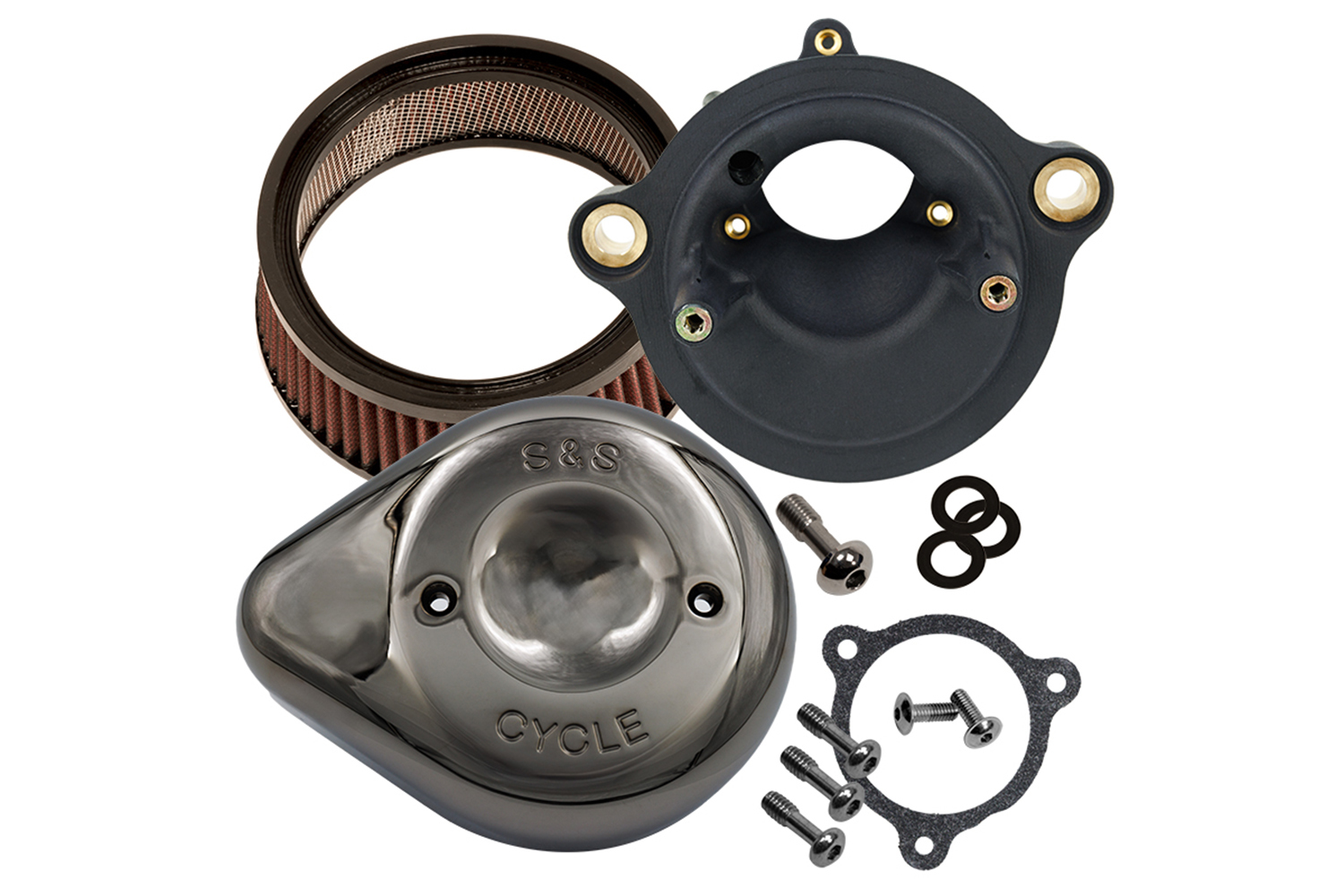 Stealth Air Cleaner Kit with Lava Chrome Teardrop for 2023-2024 121 CVO M8