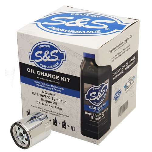 S&S Oil Change Kit for 2017-Up M8 Models