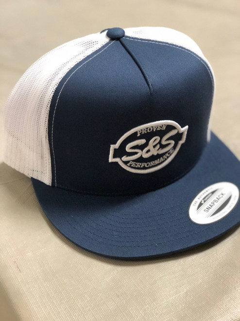 S&S® Cycle 5 Panel Classic Trucker Hat Navy