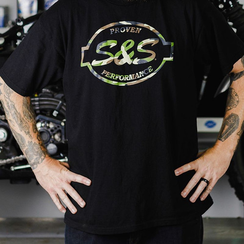 S&S® Cycle Camo Tee Green