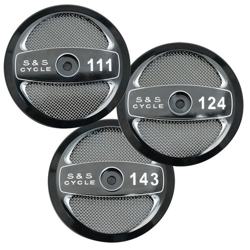 Displacement Air Cleaner Cover in Gloss Black with Machined Highlights for all Stealth Applications